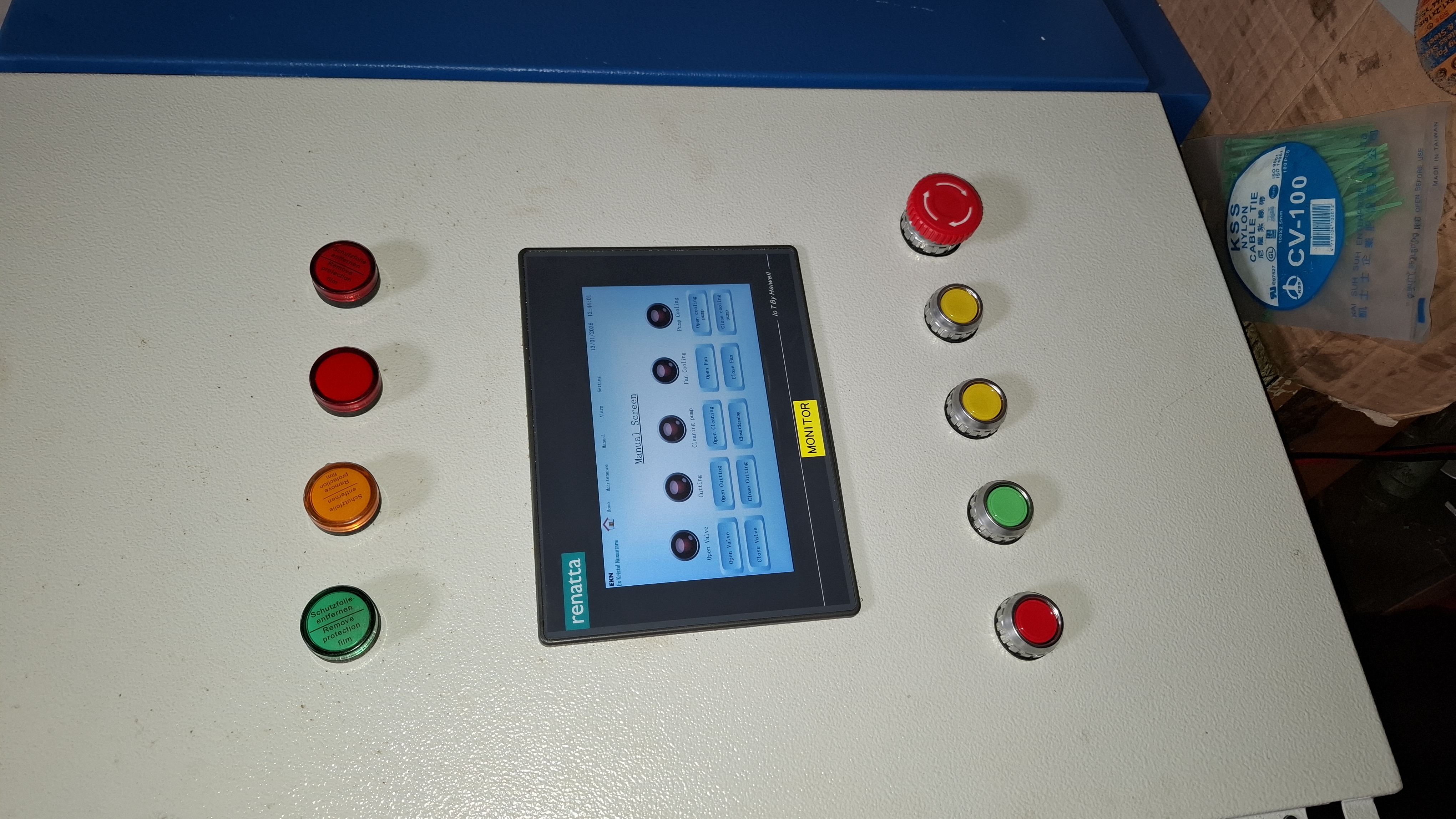 Pembuatan panel kontrol 